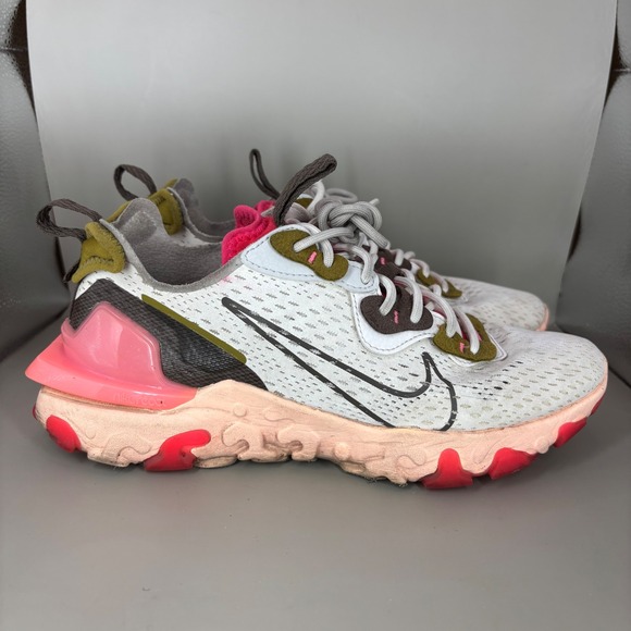 Nike Shoes - Nike React Vision DMSX Summit White Pink Womens Running Shoes CI7523102 Size 8.5